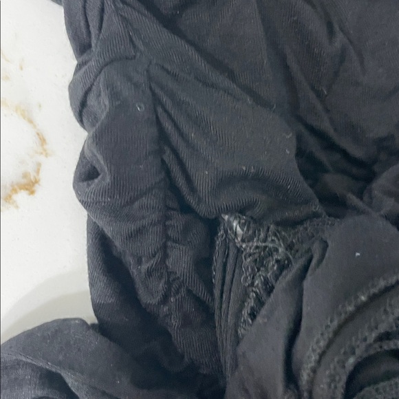 Beige Botany Elegant Black Sleeveless Dress with Ruched side and Rose Detail S - Picture 6 of 8